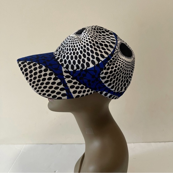 African Print Ankara Handmade Multicolor Bohemian Baseball Cap - Picture 9 of 10